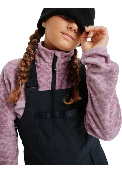 Non Stop Bib Girl Çocuk Siyah Snowboard Pantolonu fırsatları