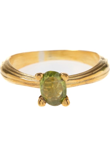 Doğal Zebercet Taşlı 925 Ayar Gümüş Altın Kaplama Yüzük, Şık Tasarım fiyatları