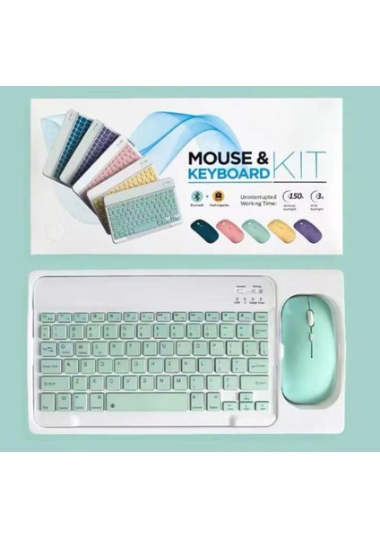 ZR20KM Yeşil Kablosuz Klavye Mouse Set