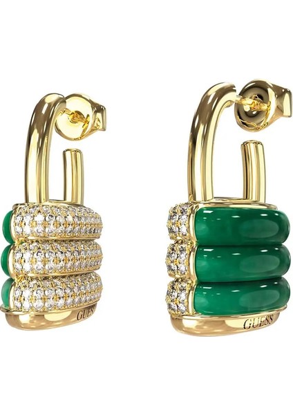 Şık Kadın Altın Küpe, Zarif ve Parlak Tasarım, Özel Günler Için Ideal.