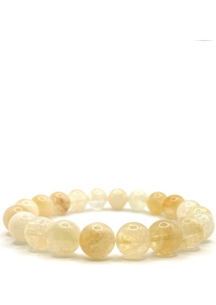 Parlak Sarı Doğal Taş Bileklik 8mm, Şık ve Enerjik Takı fiyatları
