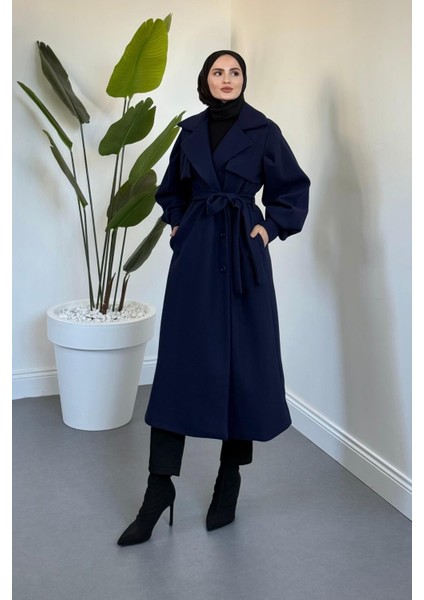 Areson Cepkenli Astarlı Kaban Lacivert modelleri