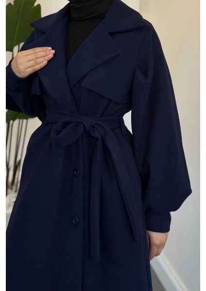 Areson Cepkenli Astarlı Kaban Lacivert indirimleri