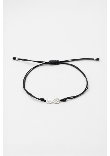 Şık Baykuş Sembolü Ayarlanabilir Gümüş Bileklik, Beyaz Altın Kaplama