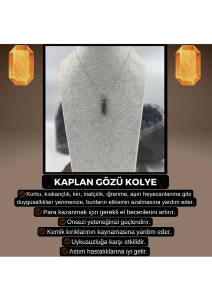 Bej Kaplangözü Kurşun Kolyemle Şıklığınıza Şıklık Katın
