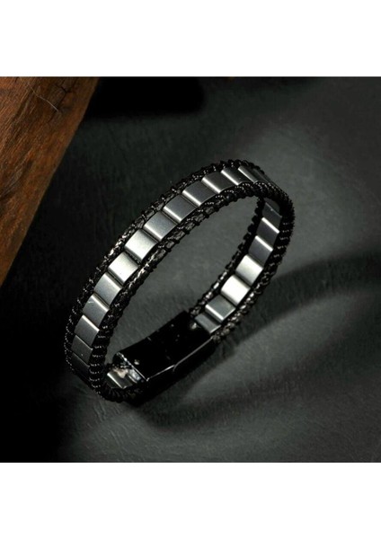 Siyah Doğal Taş Bileklik, Huzur ve Enerji Dolu Şık Tasarım fiyatları