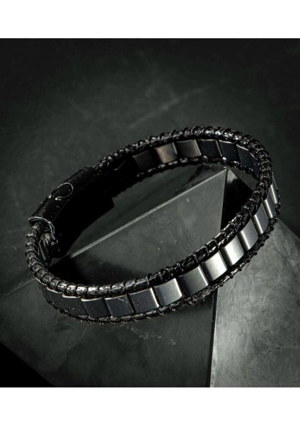Siyah Doğal Taş Bileklik, Huzur ve Enerji Dolu Şık Tasarım modelleri