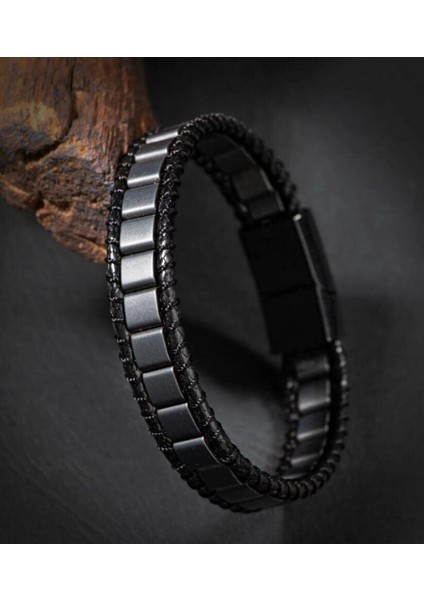 Siyah Doğal Taş Bileklik, Huzur ve Enerji Dolu Şık Tasarım fırsatları