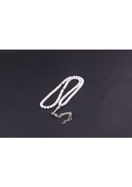 Sertifikalı Ay Taşı Tesbih 6mm, Doğal Taş, Zarif ve Şık Takı Parçası