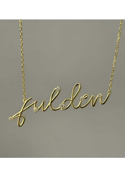 Kadın Gümüş Taşlı Kişiye Özel Kolye, Işıklı Kutuda, Sevgi Hediye