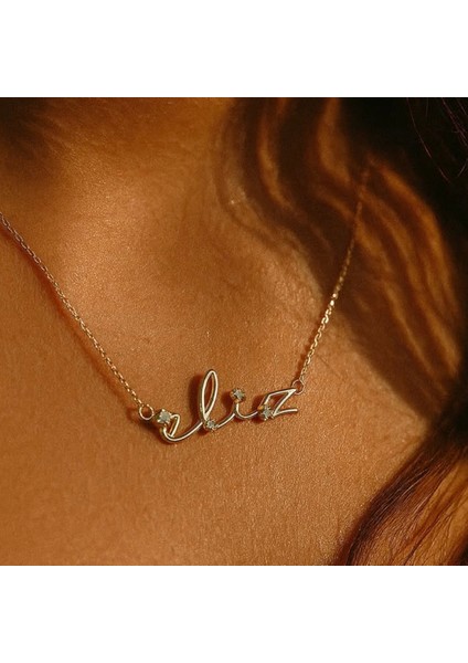 Kadın Gümüş Taşlı Kişiye Özel Kolye, Işıklı Kutuda, Sevgi Hediye fiyatları