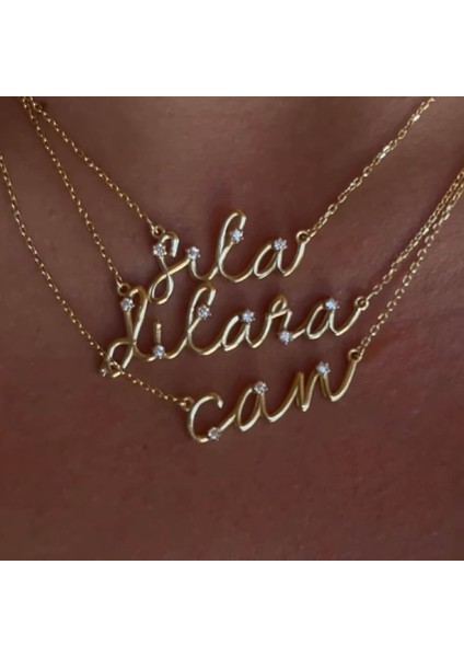 Kadın Gümüş Taşlı Kişiye Özel Kolye, Işıklı Kutuda, Sevgi Hediye indirimleri