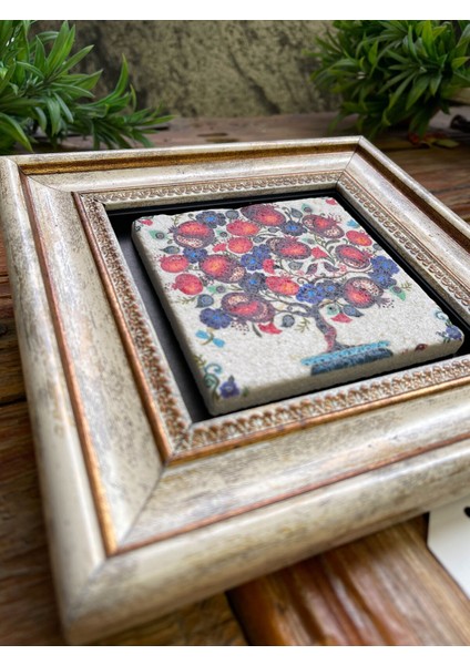 Renkli Taş Duvar Tablosu 20X20 Cm, Şık ve Dekoratif Hediye Seçeneği fiyatları