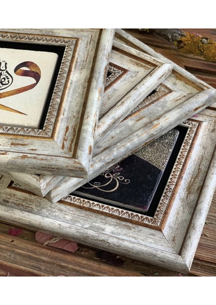 Renkli Taş Duvar Tablosu 20X20 Cm, Şık ve Dekoratif Hediye Seçeneği