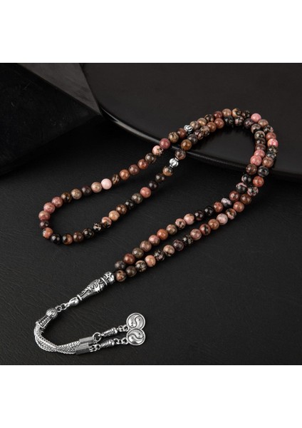 Kahverengi Rodonit Doğal Taş Tesbih 6mm, Şık ve Enerjik Tasarım. modelleri