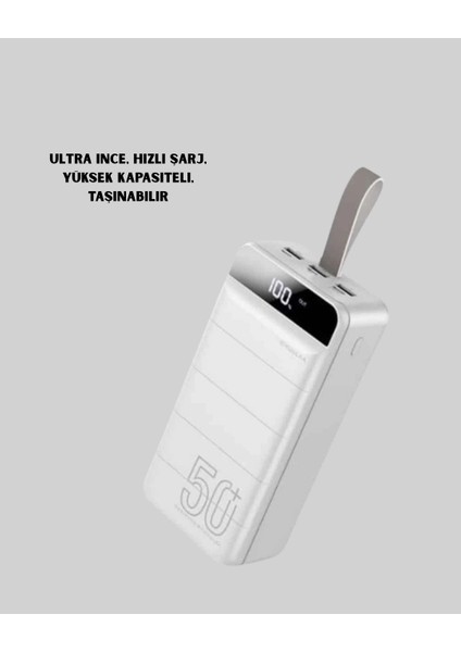50000MAH Yüksek Kapasiteli Powerbank Hızlı Şarj ve LED Ekranlı modelleri