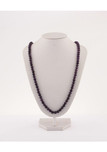 Doğal Ametist Taşlı Zarif Uzun Kolye, Şık ve Enerji Dolu Takı fiyatları