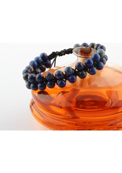 Lapis Doğal Taş Bileklik, 6 Mm, Sertifikalı, Şık ve Doğal Takı Seçeneği fırsatları