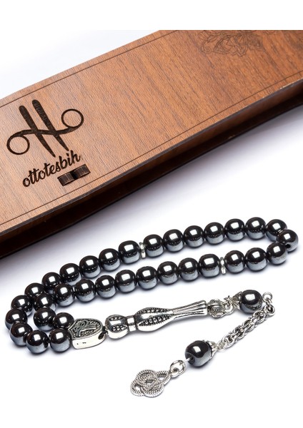 Püsküllü Hematit Doğal Taş Tesbih, Erkekler Için Şık ve Anlamlı Takı Seçeneği