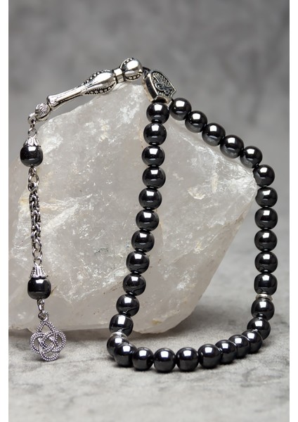 Püsküllü Hematit Doğal Taş Tesbih, Erkekler Için Şık ve Anlamlı Takı Seçeneği modelleri