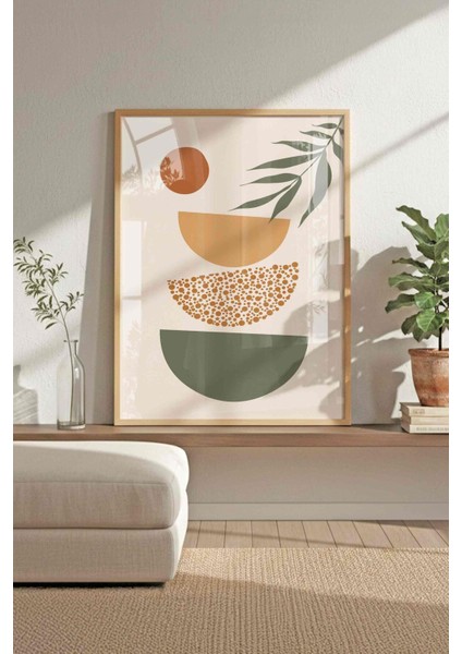Renkli Modern Bohem Duvar Dekoru 3 Parça Çerçeveli Tablo Seti modelleri