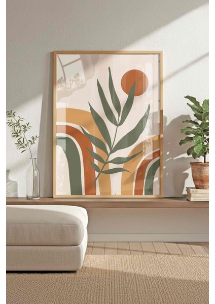 Renkli Modern Bohem Duvar Dekoru 3 Parça Çerçeveli Tablo Seti fırsatları