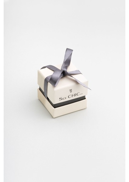 Parlak Beyaz Taşlı 18 Ayar Altın Kaplama Gümüş Tek Taş Küpe