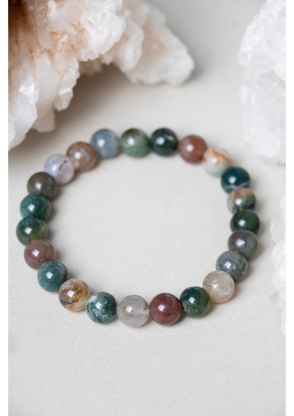 Çok Renkli Doğal Taş Akik Bileklik 8 Mm, Sağlıklı ve Şık Takı Seçeneği modelleri