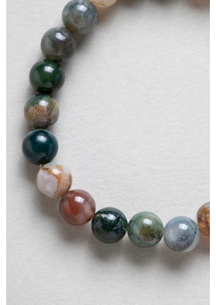 Çok Renkli Doğal Taş Akik Bileklik 8 Mm, Sağlıklı ve Şık Takı Seçeneği indirimleri