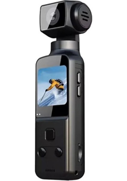 4K Ultra Hd 270° Döndürülebilir Su Geçirmez Wifi Vlog Spor ve Aksiyon Kamerası fiyatları