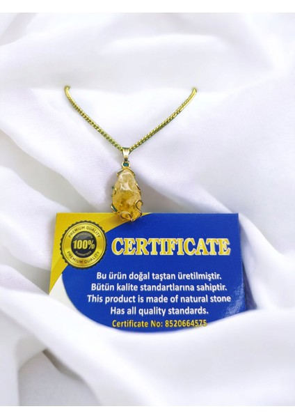 Sitrin Ham Altın Kaplama Kolye Ucu - Şık ve Özgün Takı Parçası modelleri