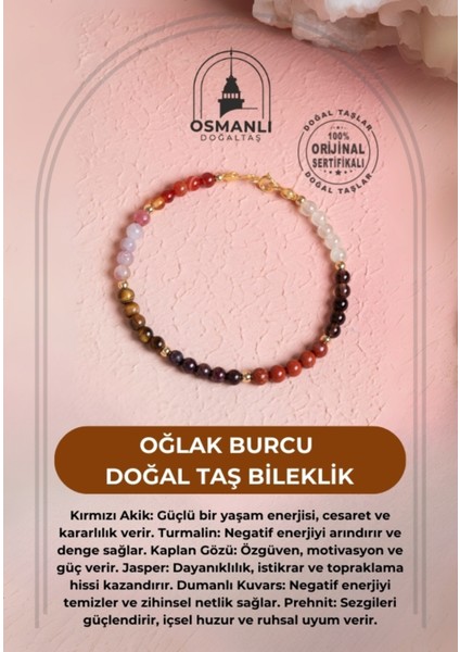 Renkli Doğal Taşlı Bileklik, Doğal ve Şık Tasarım, Enerji Dolu Takı