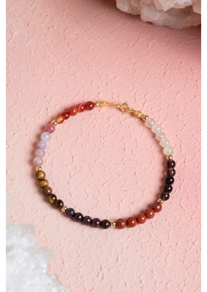 Renkli Doğal Taşlı Bileklik, Doğal ve Şık Tasarım, Enerji Dolu Takı fiyatları