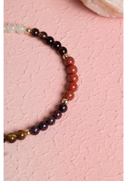 Renkli Doğal Taşlı Bileklik, Doğal ve Şık Tasarım, Enerji Dolu Takı modelleri