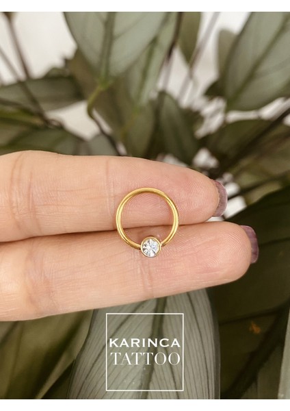 Şık Taşlı Cerrahi Çelik Piercingler, Kulak, Helix, Septum, Tragus ve Göbek Küpeleri