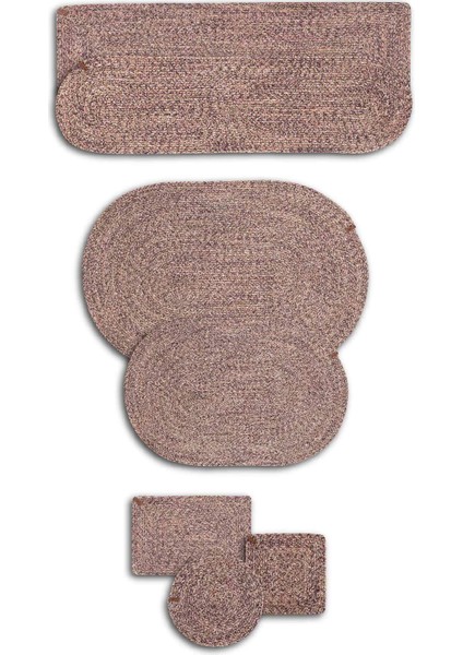 El Yapımı Mor Örgü Köşeli Runner 37X136, Şık ve Zarif Ev Dekorasyonu Parçası indirimleri