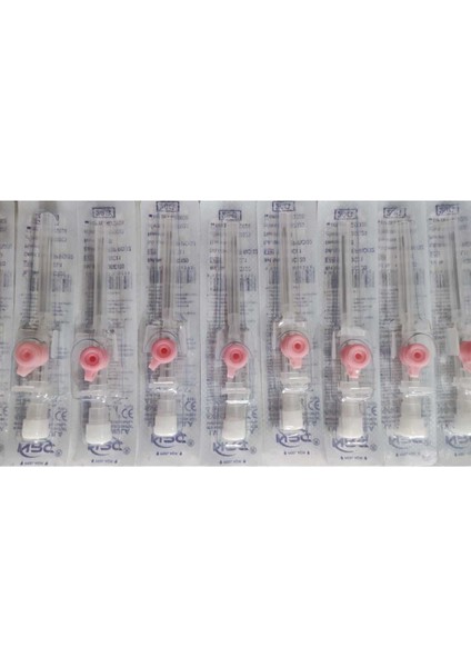 Pembe 20G Intraket Piercing Delim Iğnesi Branül 100 Adet