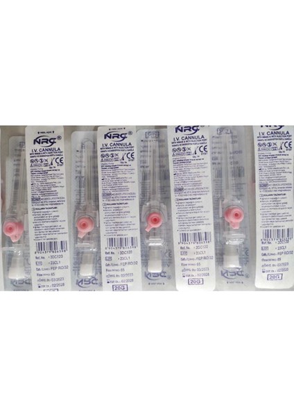 Pembe 20G Intraket Piercing Delim Iğnesi Branül 100 Adet fiyatları