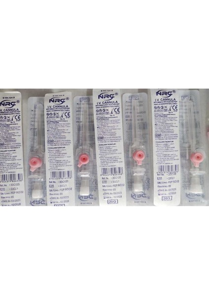 Pembe 20G Intraket Piercing Delim Iğnesi Branül 100 Adet modelleri