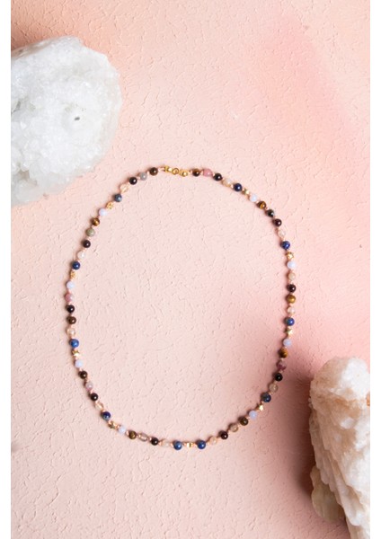 Yıldızlı Aslan Burcu Gümüş Doğal Taş Kolye, Renkli ve Şık Takı Seçeneği fiyatları