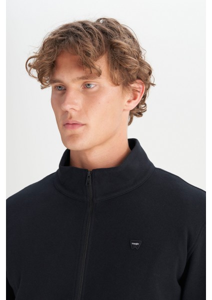 Pamuklu Relaxed Fit Dik Yaka Fermuarlı Selanik Örgü Sweatshirt fırsatları