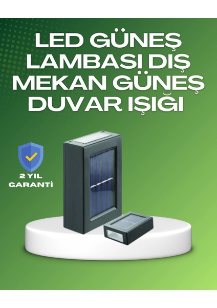 Dış Mekan Güneş Paneli ile Aydınlatma Lambası