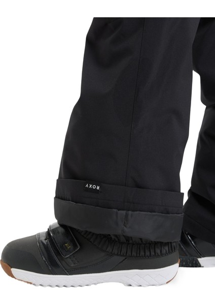 Snowy Crest Kadın Siyah Snowboard Pantolonu