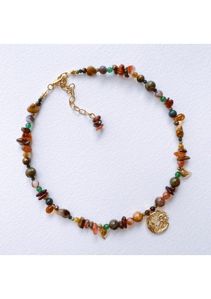 Renkli Sonbahar Kolyesi, Şık ve Canlı Takı, Zarif Aksesuar fiyatları