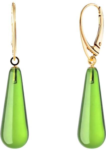 Yeşil Damla Kesim Kehribar Küpe, 925 Gümüş Kaplama, Sertifikalı, Şık ve Zarif Tasarım modelleri