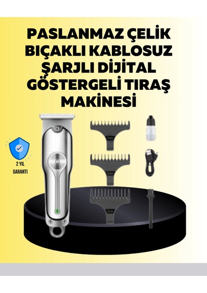 Metal Gövdeli Saç Sakal Kesme Makinesi – Hassas Kesim Için