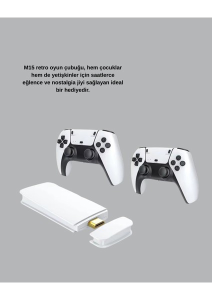 2 Kablosuz Kollu HDMI Uyumlu M15 Oyun Konsolu fiyatları