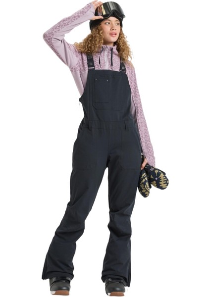 Rideout Bib Kadın Siyah Snowboard Pantolonu