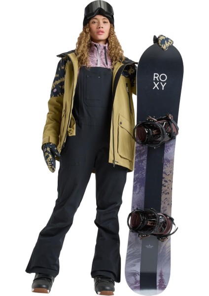 Rideout Bib Kadın Siyah Snowboard Pantolonu