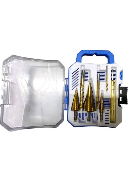 Çantalı 7 Parça Kademeli - Freze Matkap Ucu Seti